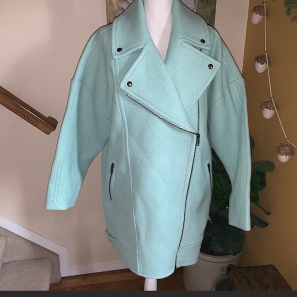 Banana Republic Mint teal coat - Picture 2 of 4